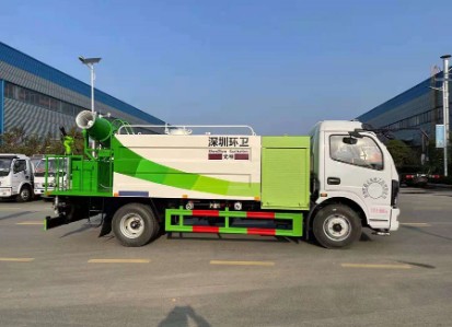 電動(dòng)灑水車圖片_東風(fēng)凱普特5噸純電動(dòng)抑塵車
