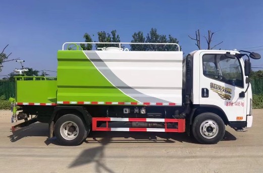解放招財(cái)虎藍(lán)牌7方灑水車_同銳通牌CAA5042TDYC6型多功能抑塵車